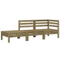 sofa de jardin de 3 plazas  sofa de exterior madera de pino impregnada