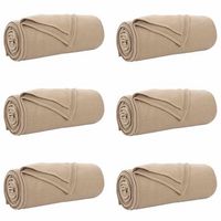 mantitas de sofa 6 uds camel 240 x 220 cm 428 kg lana vidaxl