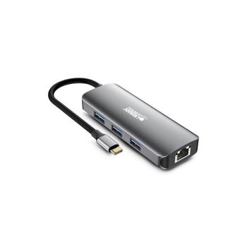 Base para Portátiles Urban Factory MHC55UF USB-C 7 en 1 4K HDMI Gigabit Ethernet 100W