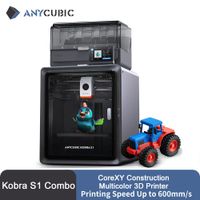 anycubic kobra s1 combo impresora 3d multicolor nucleo de alta precision xy estructura estable velocidad maxima ultrasilencioso 600 mms impresora 3d