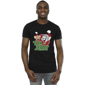 Dessins Animés Camiseta Christmas Hat Logo para hombre