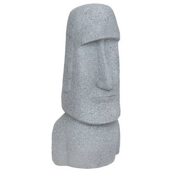 Estatua De Exterior Moaï H.82cm Gris Magnesia