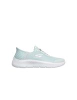 zapatillas skechers slip-ins go walk flex - grand entry mujer light mint textilet
