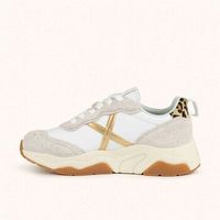 munich deportivas moda 8770188 wave 188-white gold animalier para mujer