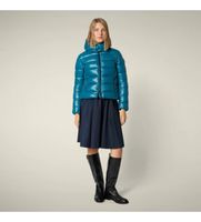 save the duck para mujer d31470w-love21 chaqueta cosmary azul m casual sostenible nylon reciclado