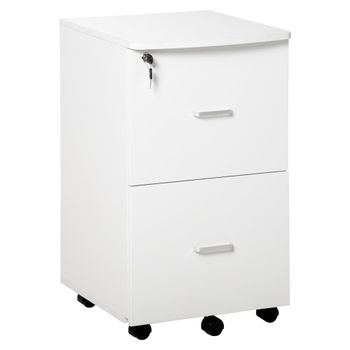 Cajonera de oficina 43x45x72 cm blanco