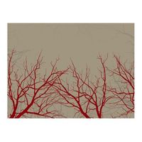 papel pintado 3d - red-hot branches 400x309 cm