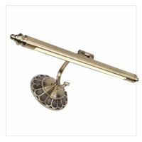 aplique led 8w metalico luz calida 3000k articulado 50cm bronce envejecido