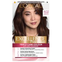 loreal paris excellence creme permanent hair dye various shades - 402 tempting brunette