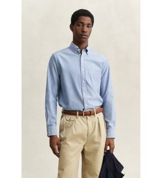 Gant para hombre. 3250255 Camisa Oxford Regular Fit Archive azul (L), Casual, Algodón, Clásico, Manga larga