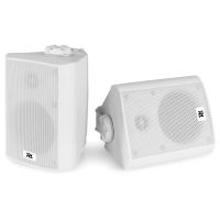 altavoces power dynamics 2 vias alambricos 100w con soportes de pared