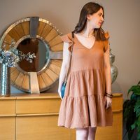 celeste vestido dahlia para mujer