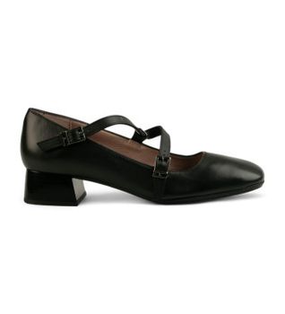 Hispanitas para mujer. HI243671 Bailarinas de Piel Soho (36), Negro, 3 a 5cm, Hebilla, Casual