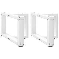 patas para mesa de centro en forma de t 2 unidades color blanco 40 x 25 x 30-31 cm acero vidaxl