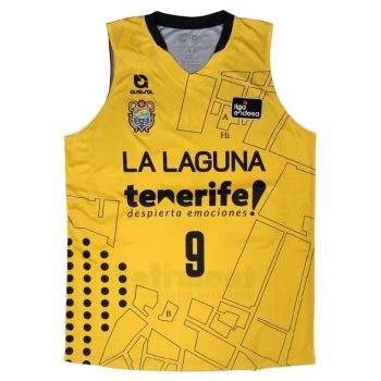 Camiseta Marcelinho Huertas CBC La Laguna Tenerife Torriani Amarilla ACB 2026