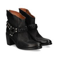 as98 botines con tacon mujer - negro talla 39