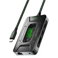 piva ds7 pro estacion de acoplamiento 7 en 1 hub usb 4k60hz hd pd100w carga rapida puente de audio rj45 1000mbps usb31