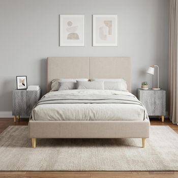 Mesita De Noche (2 Uds) - Dormitorio - Madera De Ingeniería - Sonoma Gris (43x34.5x50cm)