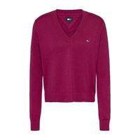 tommy jeans jersey burdeos dw0dw18670-v9y