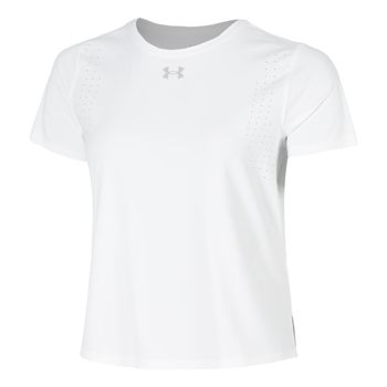Under Armour Velociti Pro  Camiseta de running Mujeres-blanco, plateado