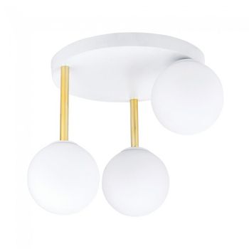 Plafón de techo telpa ii opal (3 luces)