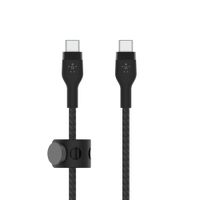 cable belkin cab011bt1mbk usb-c a usb-c boost charge 1m silicona trenzado negro cierre magnetico