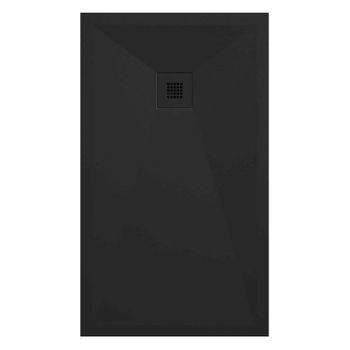 Plato De Ducha Pizarra Onda Negro  70x130 Cm Rejilla Color