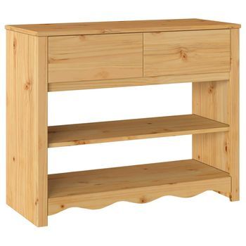 Mesa Consola | Mesa De Entrada Con Cajón Drammen Roble 89,5 X 37 X 73 Cm