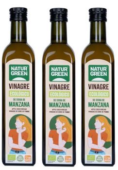 NaturGreen Vinagre de Sidra de Manzana Sin Filtrar Bio 3x500 ml