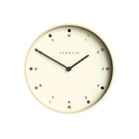 reloj de pared moderno redondo de madera contrachapada clara