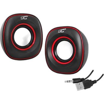 Altavoces LTC compactos USB 5W con control remoto y conexión jack