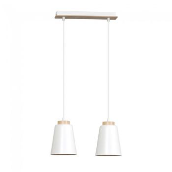 Regleta de techo lasso blanco (2 luces)