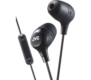 JVC HA-FX38M-B-E Headphones - Black, Black