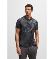boss para hombre 50537757 polo paddy desert active negro s casual poliester manga corta