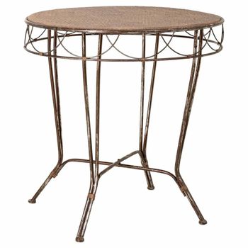 Mesa de metal 75.5x75.5x77h cm