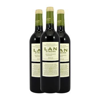 Lan Vino Tinto Xtreme Ecológico Rioja Crianza 75 Cl 14.5% Vol. (pack De 3 Unidades)