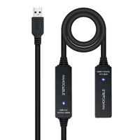 cable usb nano cable usb30 am - usb30 ah 100m negro alargador camplificador