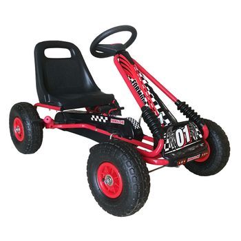 Coche A Pedales Go Kart - Rojo - Qplay