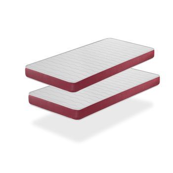 Lote De 2 Colchones De Espuma 80x190 Cm Velvet Dreamdi