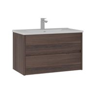 mueble para lavabo  - 85 x 45 x 52 cm - nogal oscuro