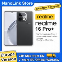 realme 16 pro plus 5g smartphone version eu snapdragon 7 gen 4 camara de 200mp pantalla curva amoled de 68 y 144hz bateria de 7000mah
