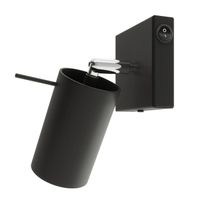 aplique de pared vinivi negro con interruptor