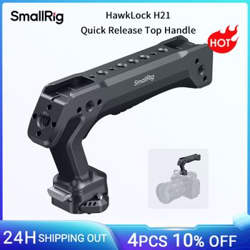SmallRig - Empuñadura Superior de Liberación Rápida, Bidireccional y Compatible con Riel NATO QR-Slide para ARRI con HawkLock H21, Máximo 15 kg Carga 5632