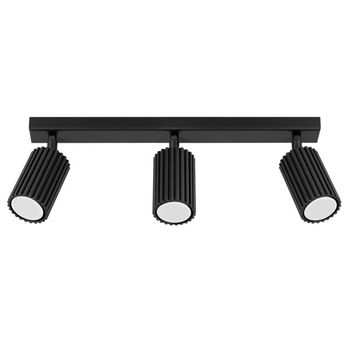 Regleta moto negro, 3 luces