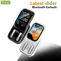 audifonos inalambricos htc ne48 tws con traduccion por ia pantalla tactil hd 2k bluetooth 60 ipx5 cancelacion de ruido enc auriculares deportivos