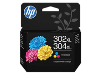 cartucho de tinta - hp original 302xl304xl tricolor cian magenta amarillo b7rt8ae