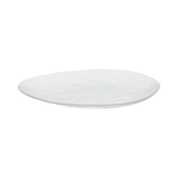 Plato para pan y mantequilla de porcelana blanca