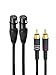 ridem cable de audio 2 xrl f a 2 rca m 15 m