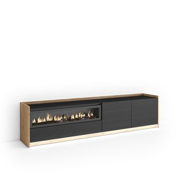 Mueble Tv, Televisión, Muebles De Salón, Almacenaje, 207x50x37 Cm, Para Tv Hasta 80
