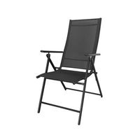 acomoda textil r silla plegable de acero para interior y exterior antracita silla con respaldo estable y resistente para jardin balcon terraza y patio 56x65x103 cm pack 4 unidades